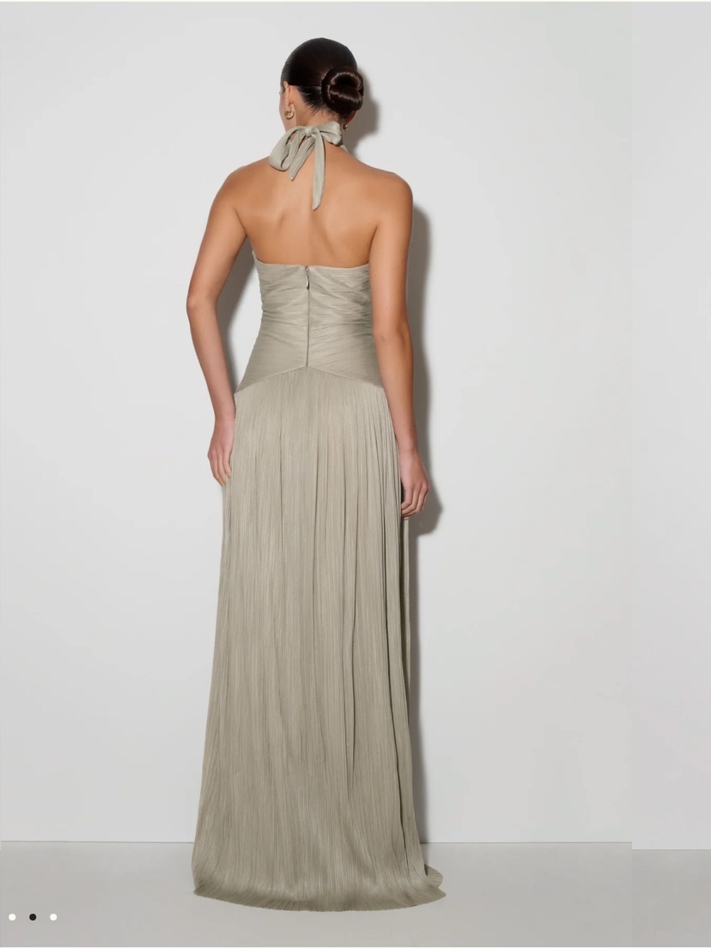 Meshki Pleated Chiffon Maxi Dress - Picture 2 of 3